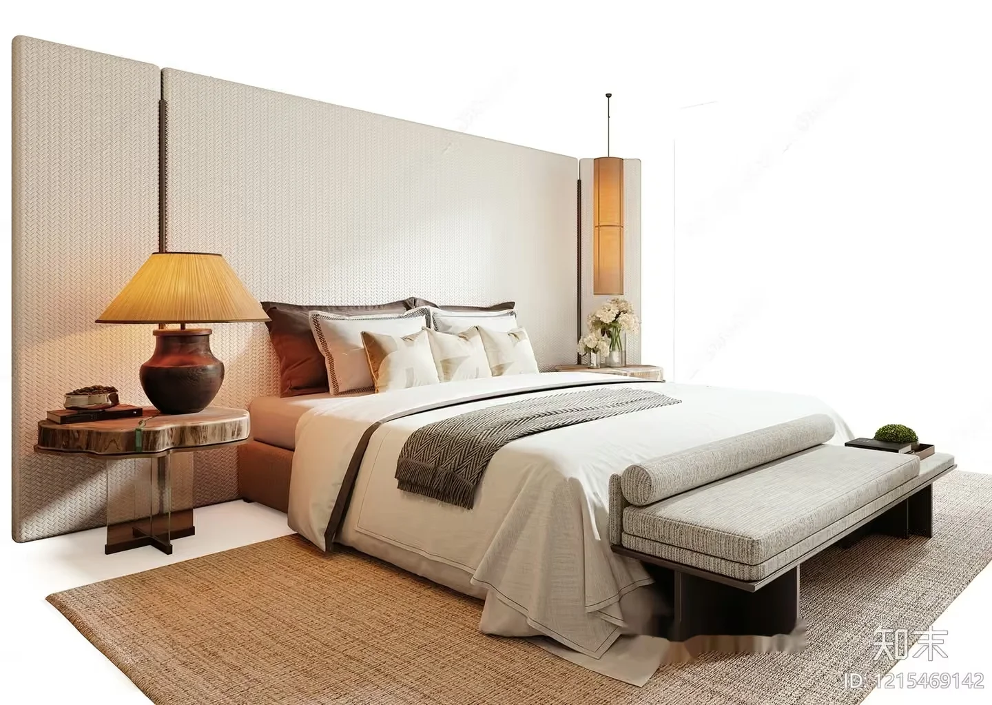 Cozy Bedroom 3D Model – 9569 – VRAY Render