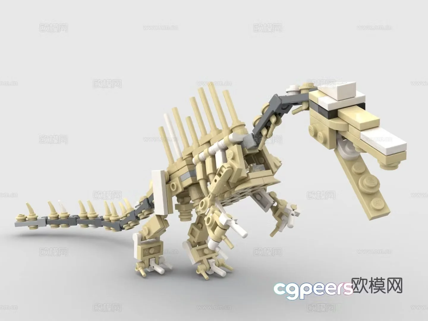 LEGO LEGO toys building blocks dinosaur skeleton fossil 3d model
