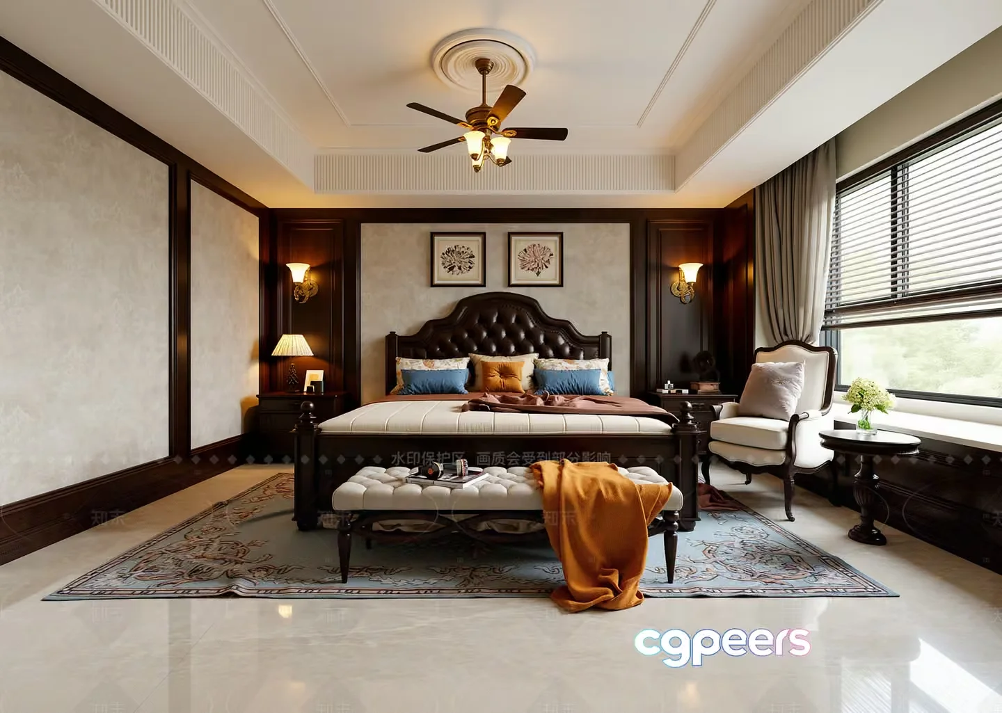 Cozy Bedroom 3D Model – 11275 – VRAY Render