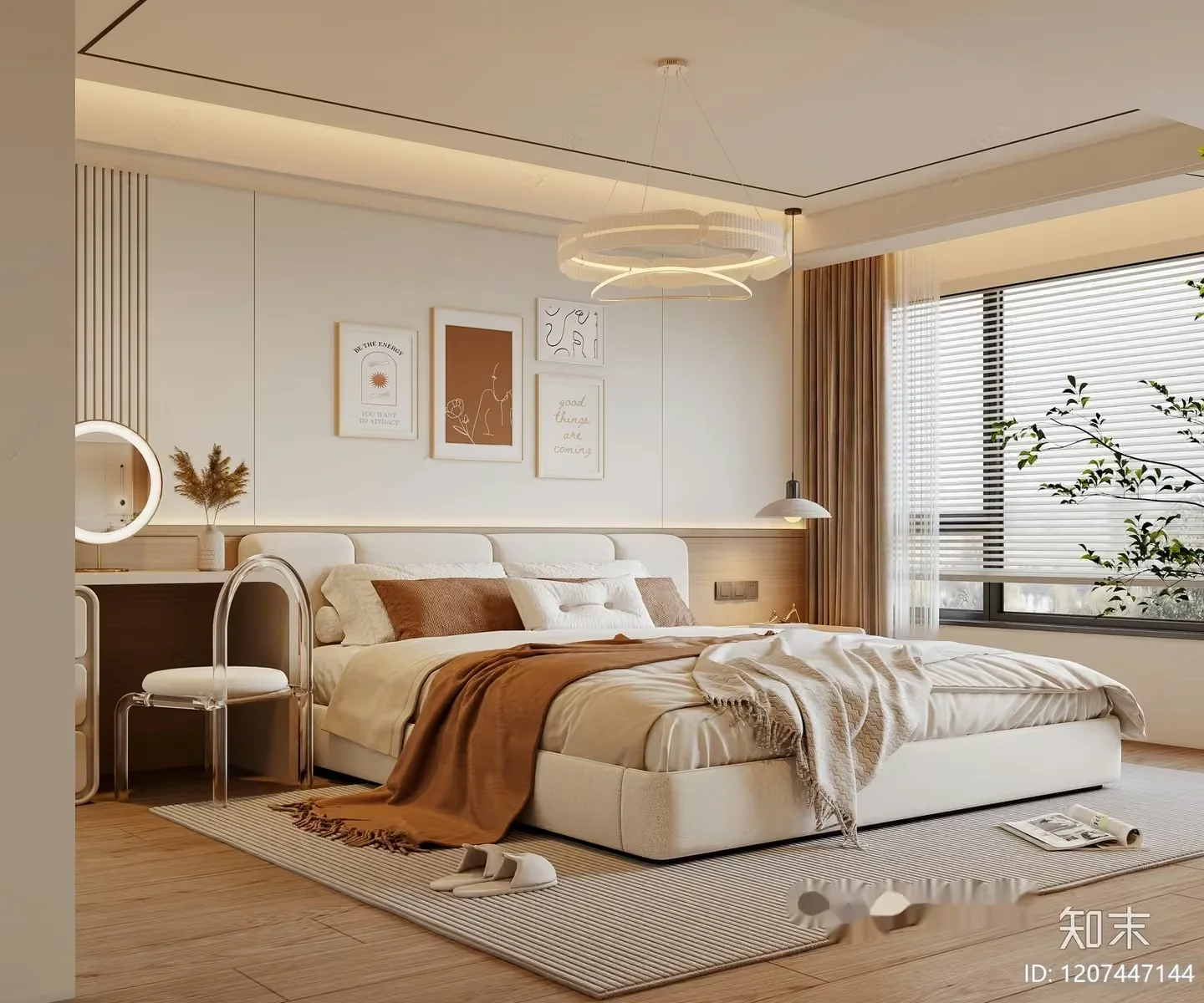 Cozy Bedroom 3D Model – 4153 – VRAY Render