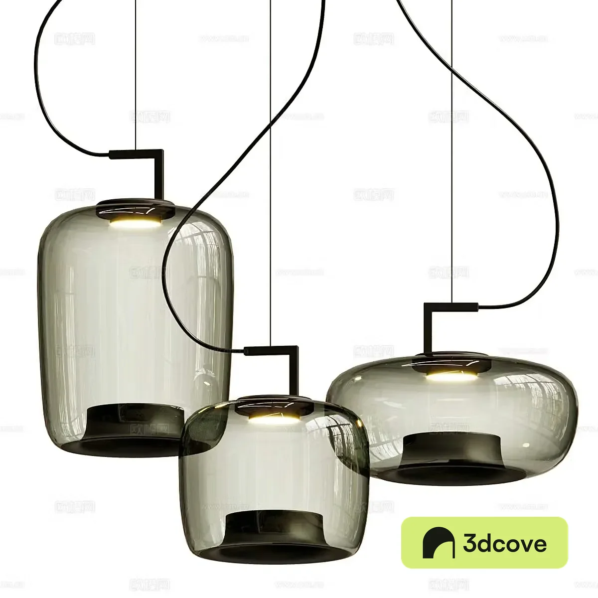 Simple chandelier Glass chandelier Bedside chandelier Restaurant chandelier Bar chandelier Combination