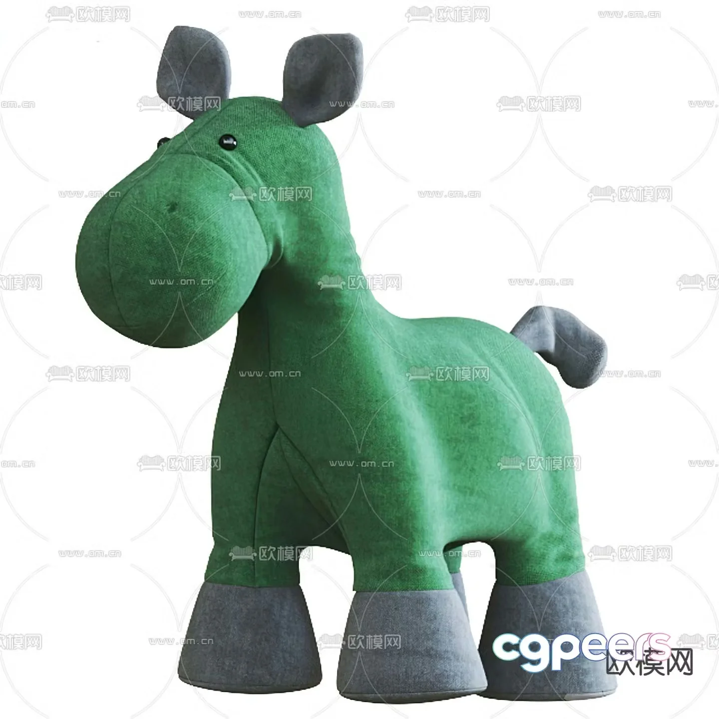 Modern plush toy 3d model