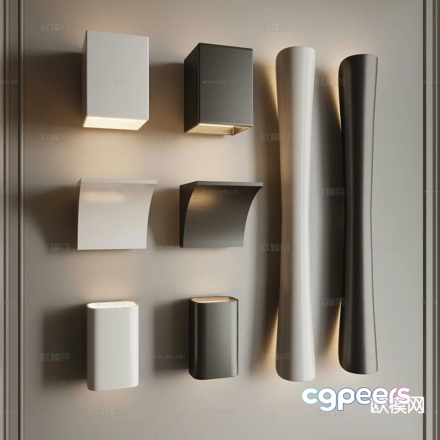 Modern wall lamp bedside lamp 3d model