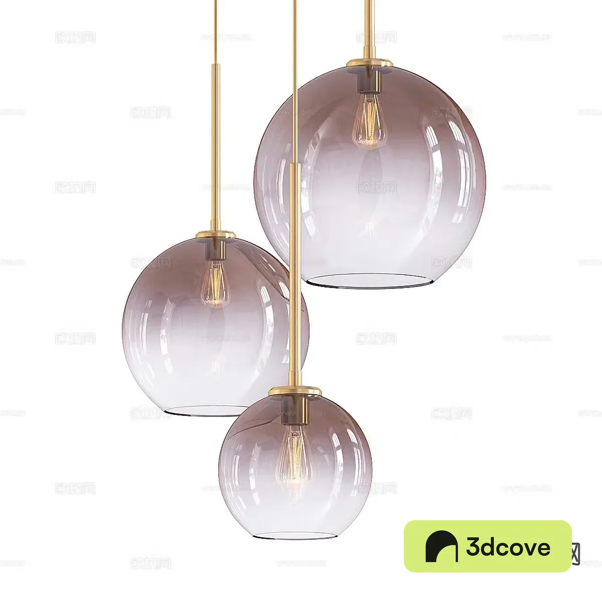 Modern glass chandelier spherical chandelier