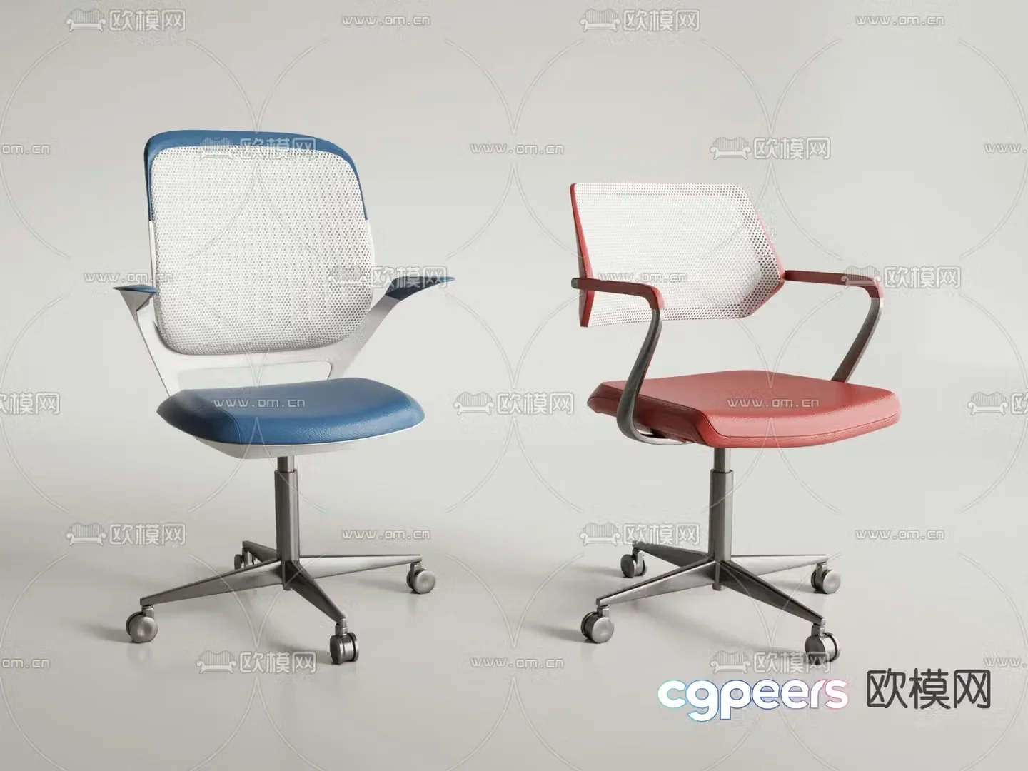 Office chair staff chair 3d model