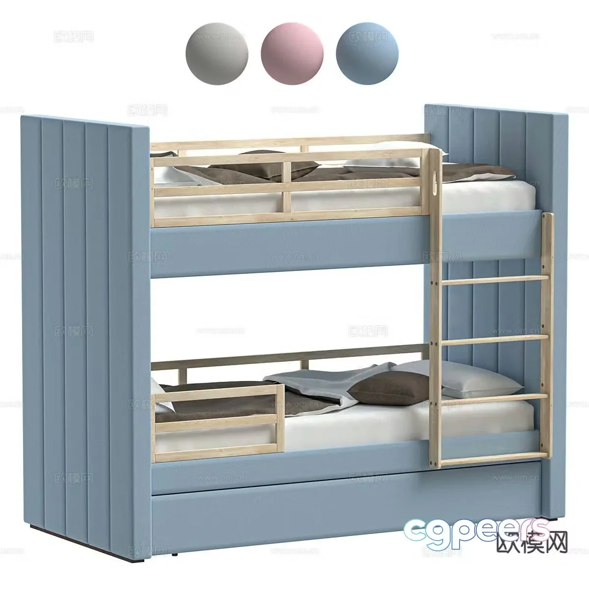 3d model of bunk bed
