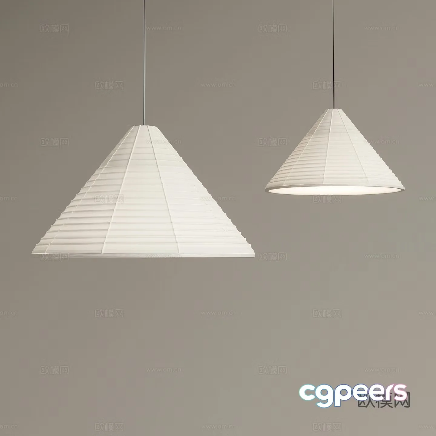 Wasabi Fish Line Chandelier Small Chandelier 3D Model