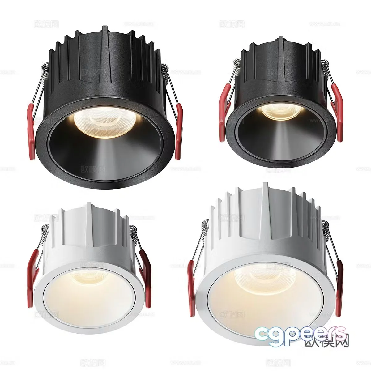 Modern simple downlight spotlight exhibition downlight exhibition spotlight lamp 3d model