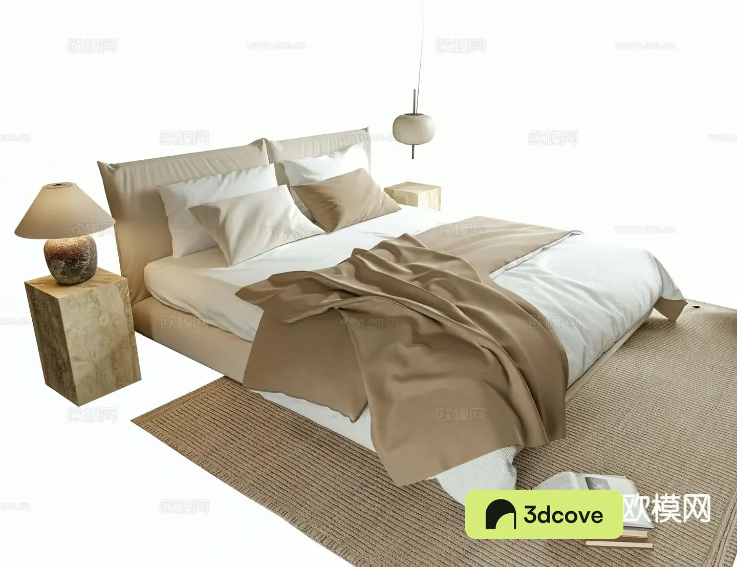 Wabi-sabi double bed