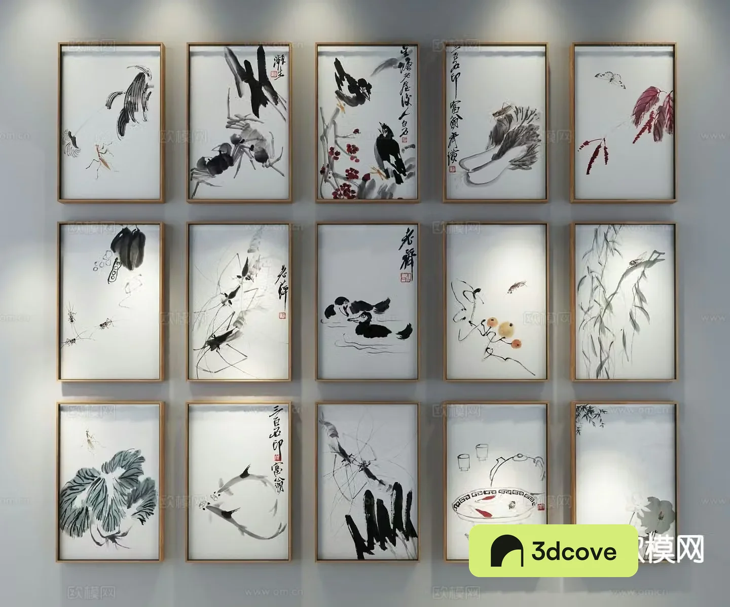 New Chinese style decorative painting ink painting hanging painting