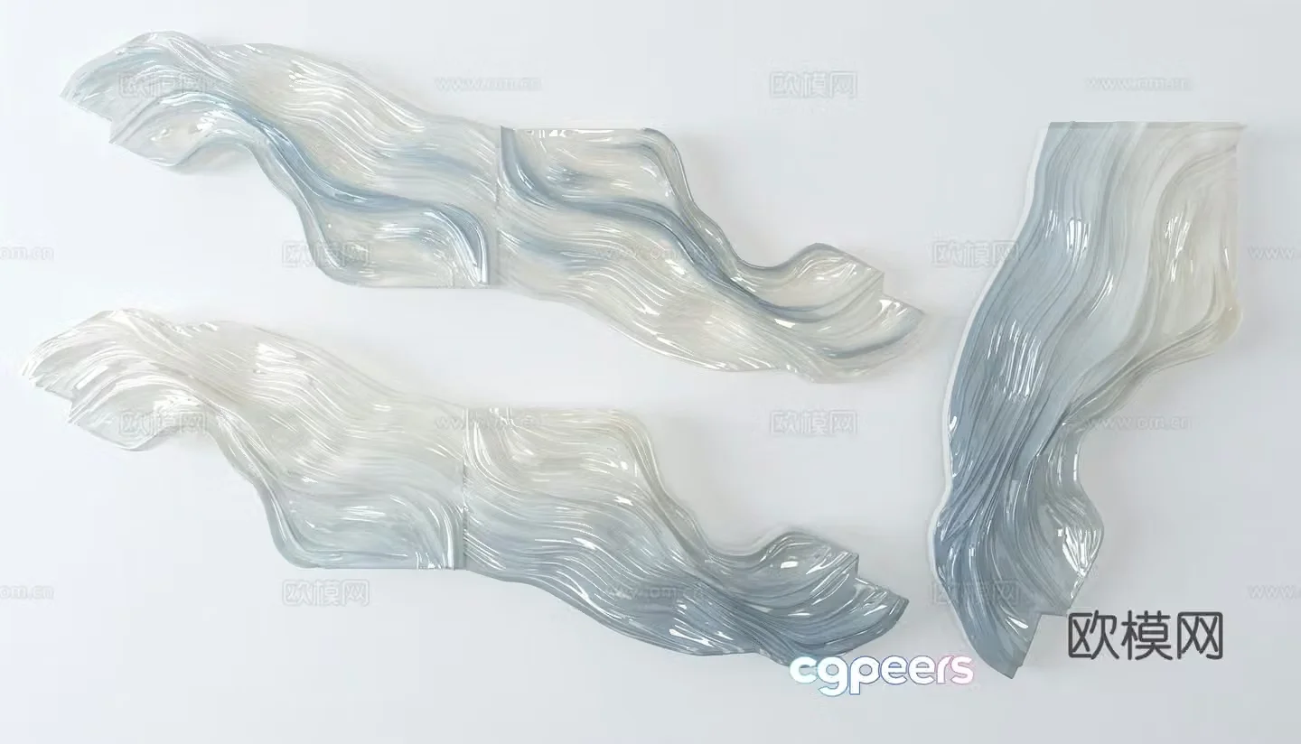 3D wall decoration model