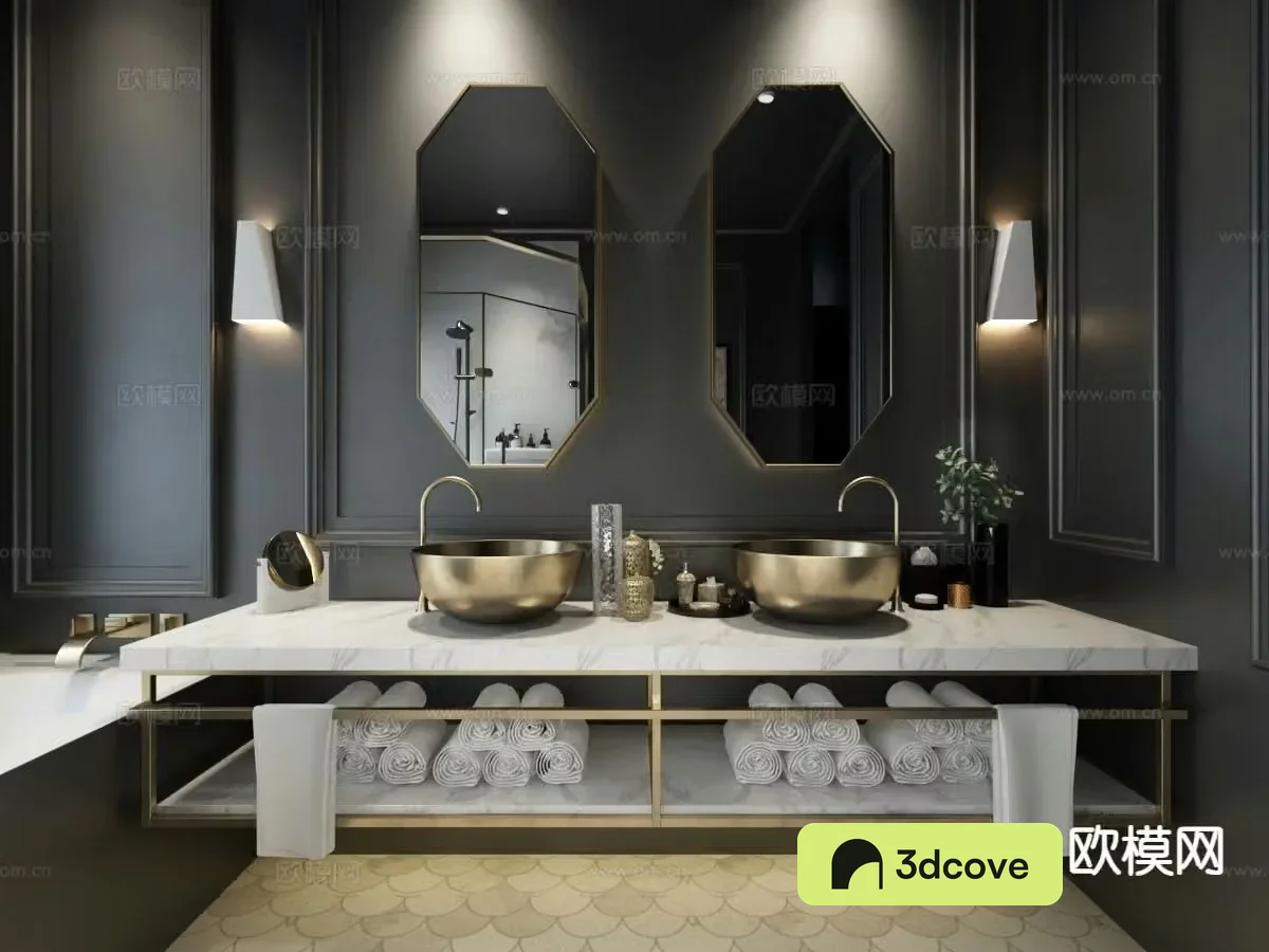 Light luxury bathroom