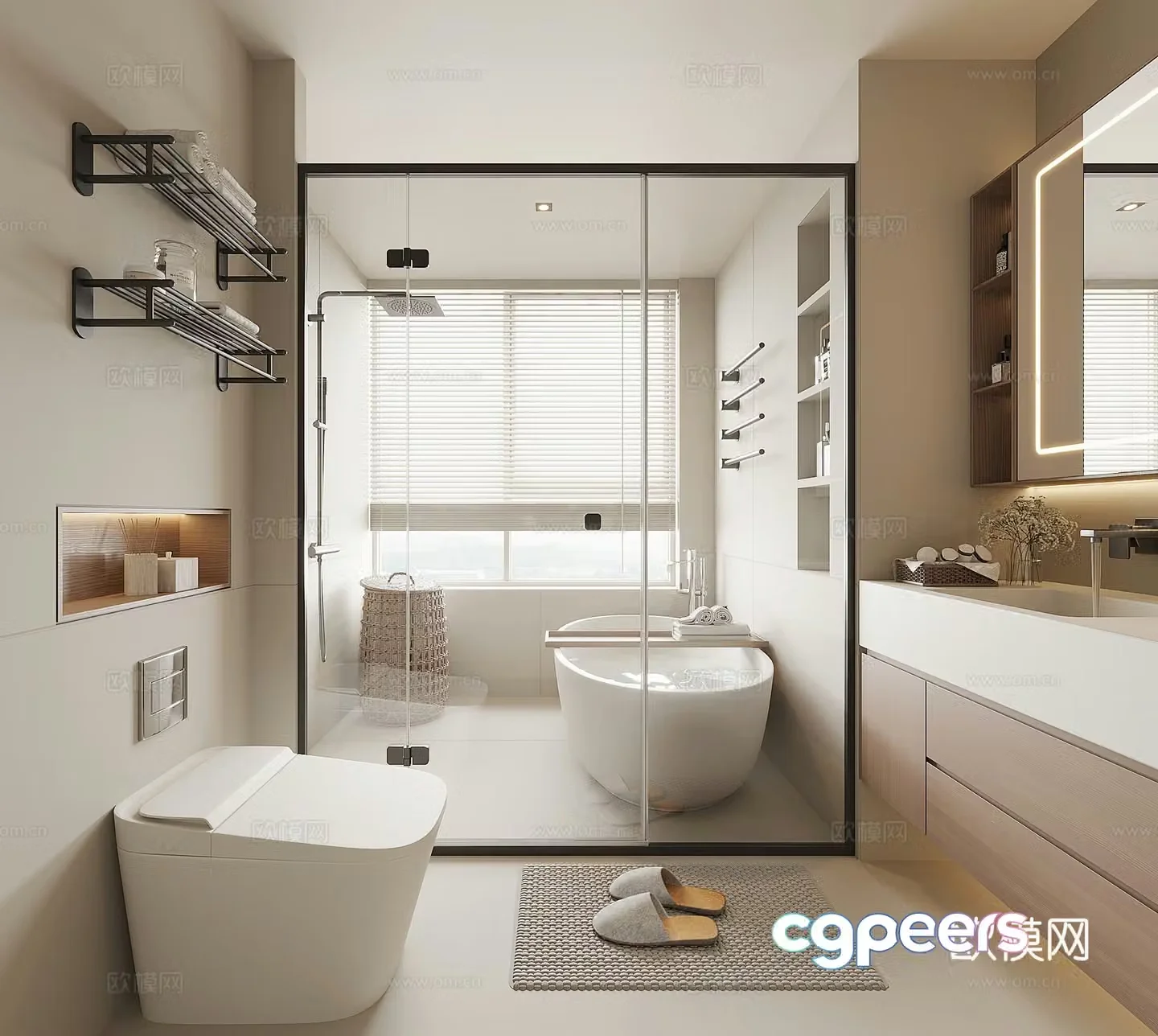 Modern bathroom 3d model