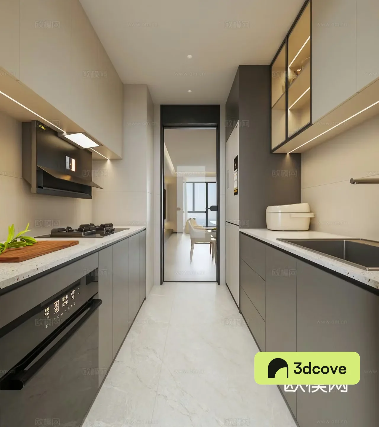 Italian minimalist kitchen