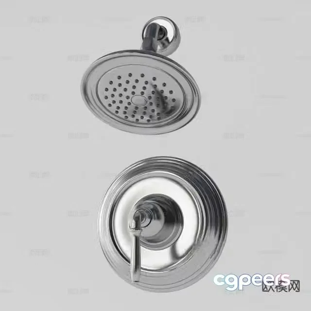 Modern shower head 3d model
