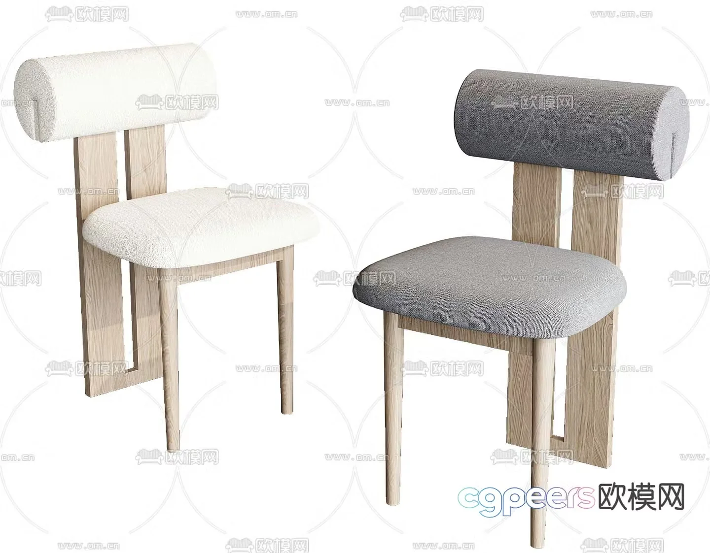 Modern children’s dining chair 3d model