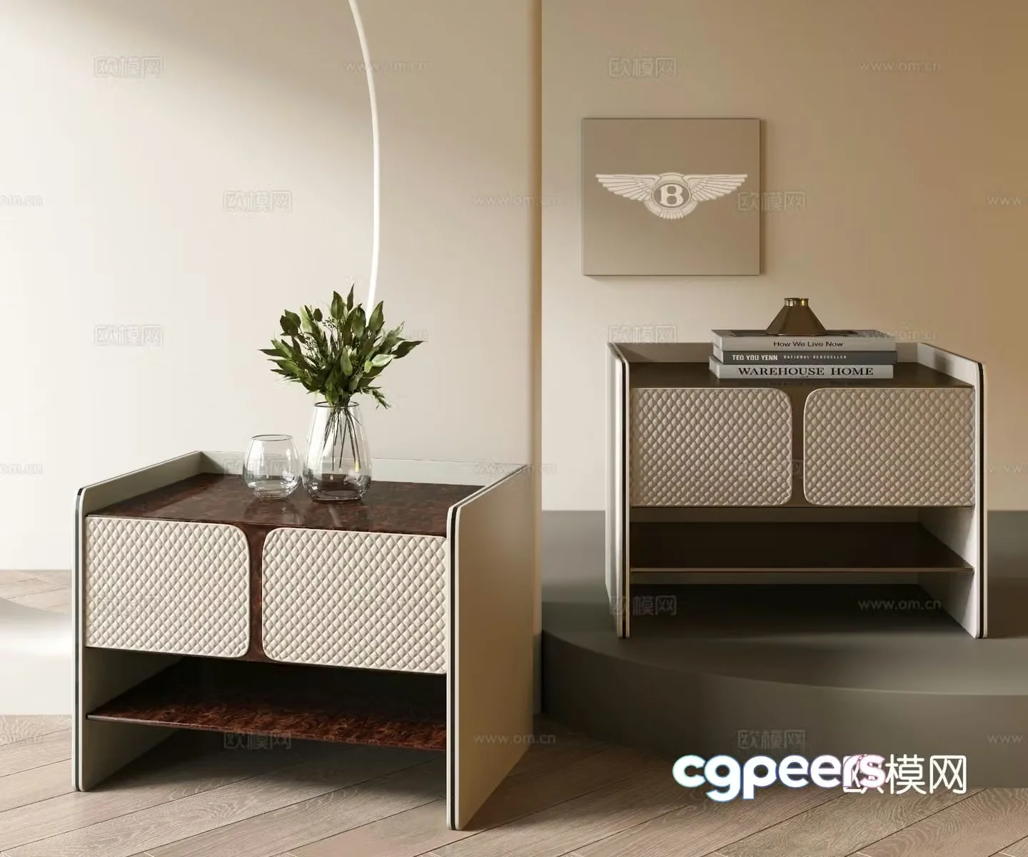 Bentley bedside table 3d model