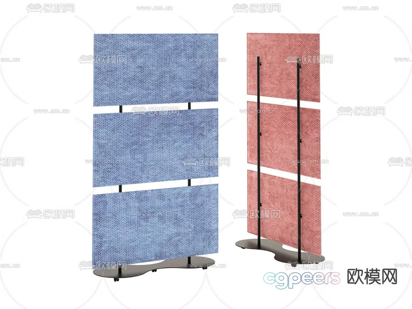 Screen partition 3d model