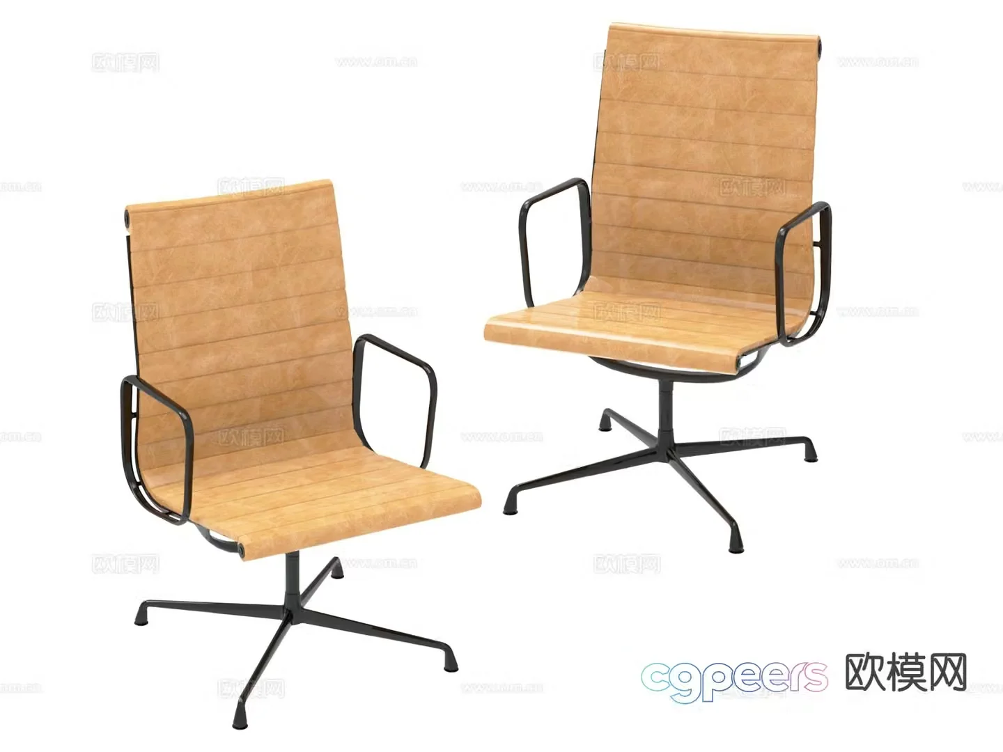 Italian office chair conference chair 3d model
