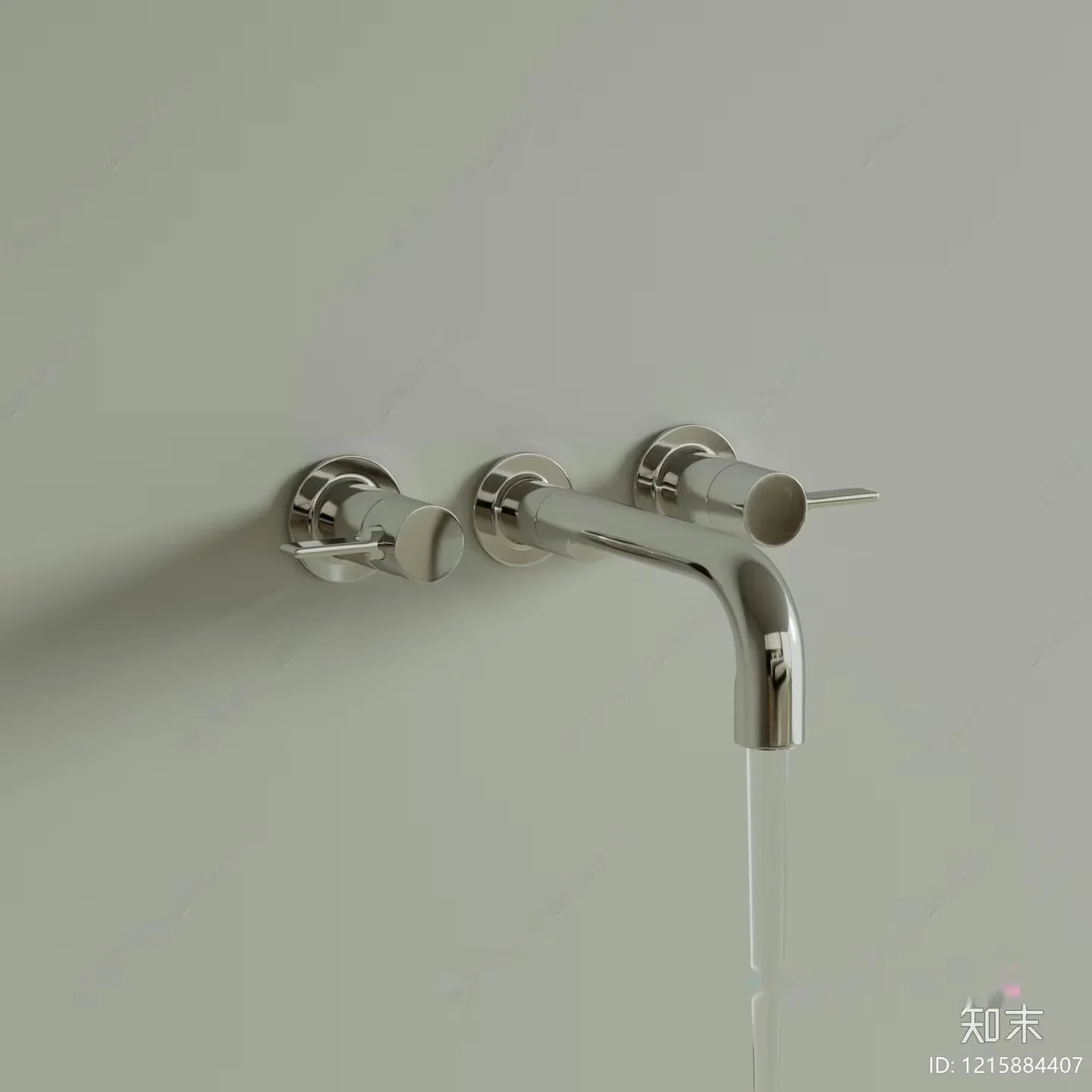 A Silver Faucet 3D Model – 11619 – VRAY Render
