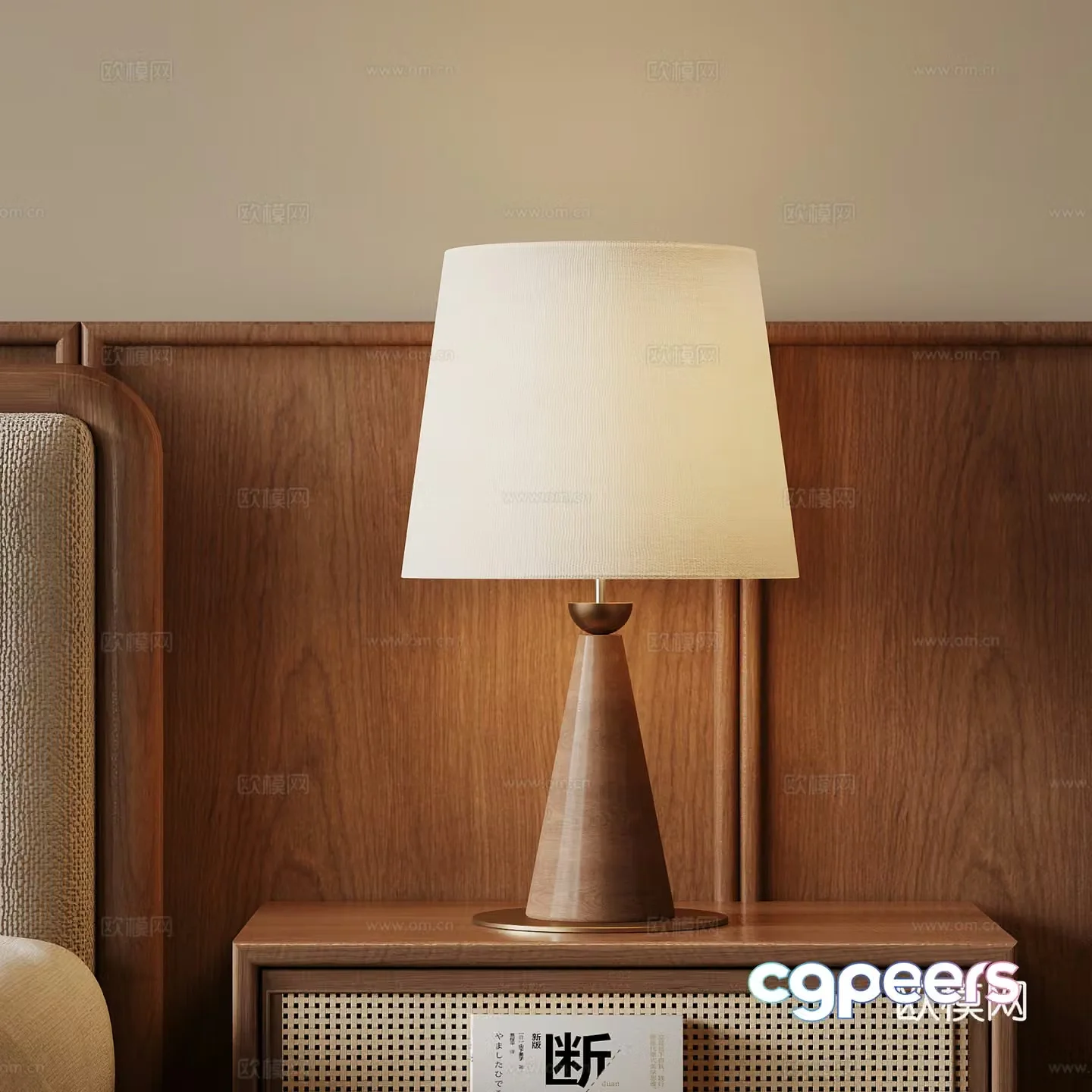 3D model of medieval style table lamp