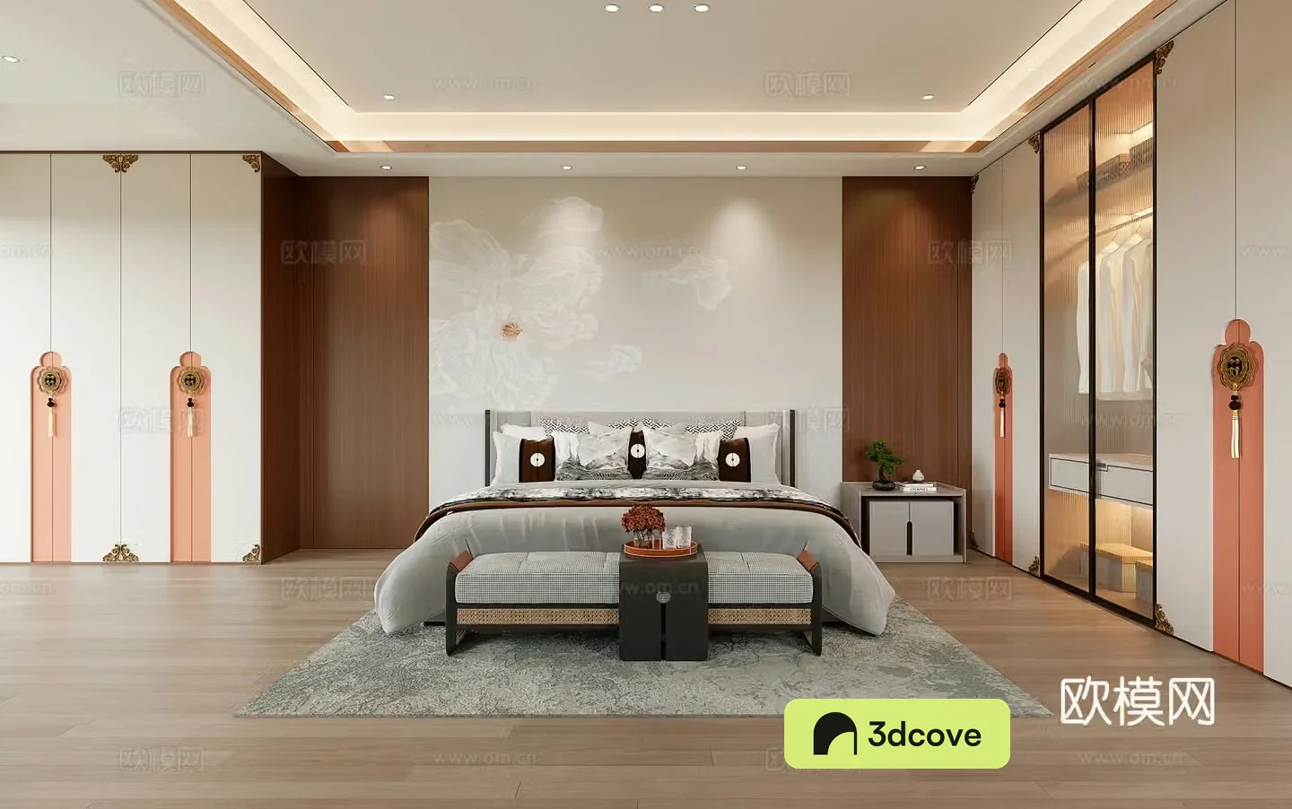 New Chinese style daughter bedroom