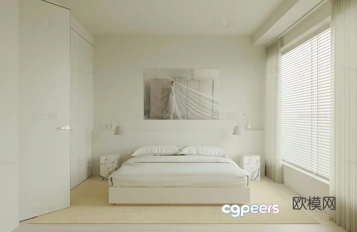Wabi Sabi bedroom second bedroom 3d model