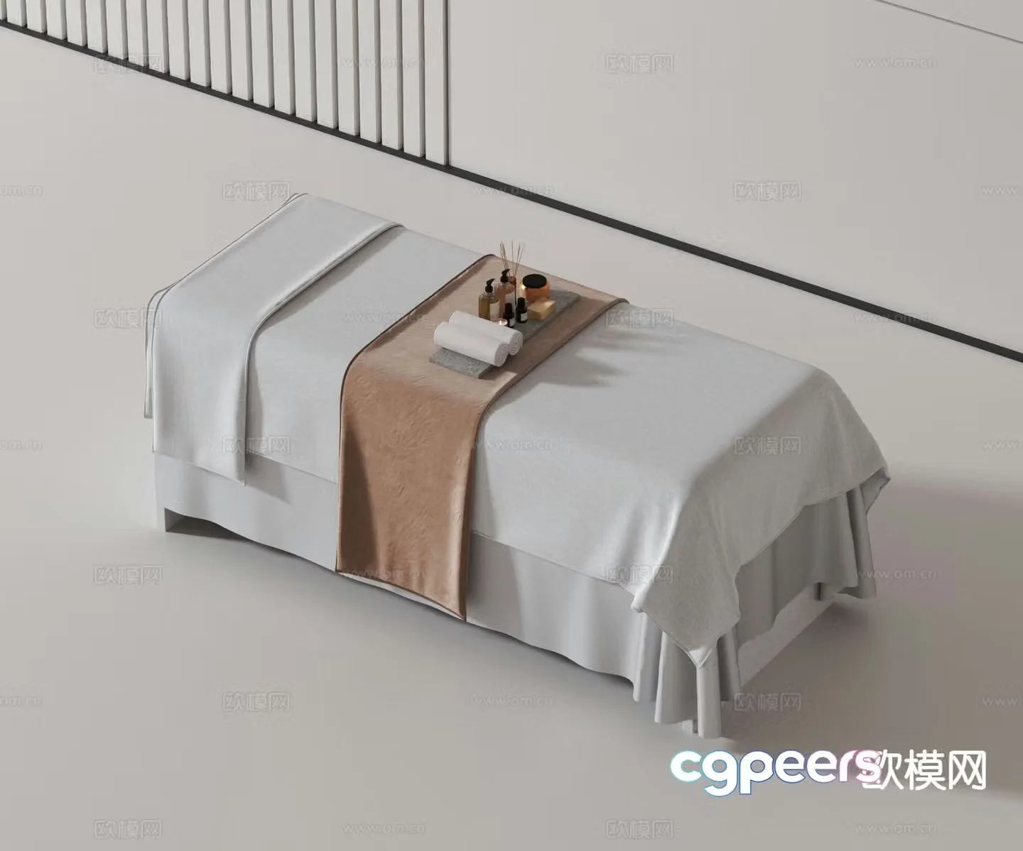 Modern massage table 3d model