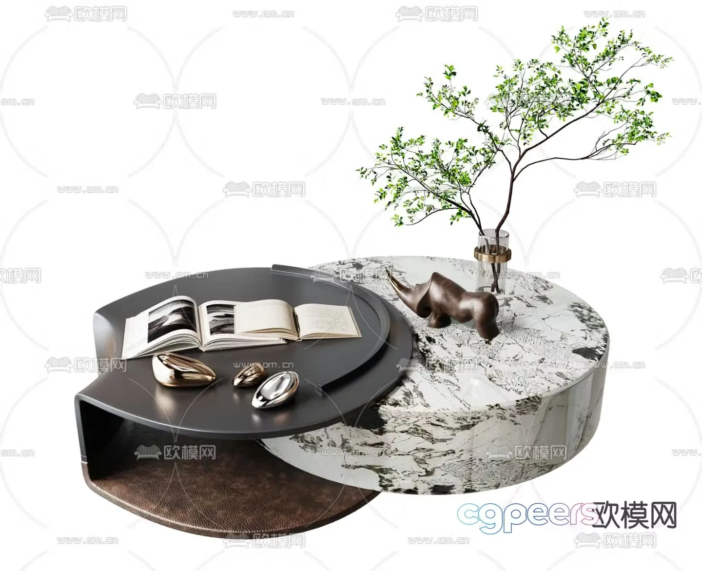MISSANA round coffee table 3d model