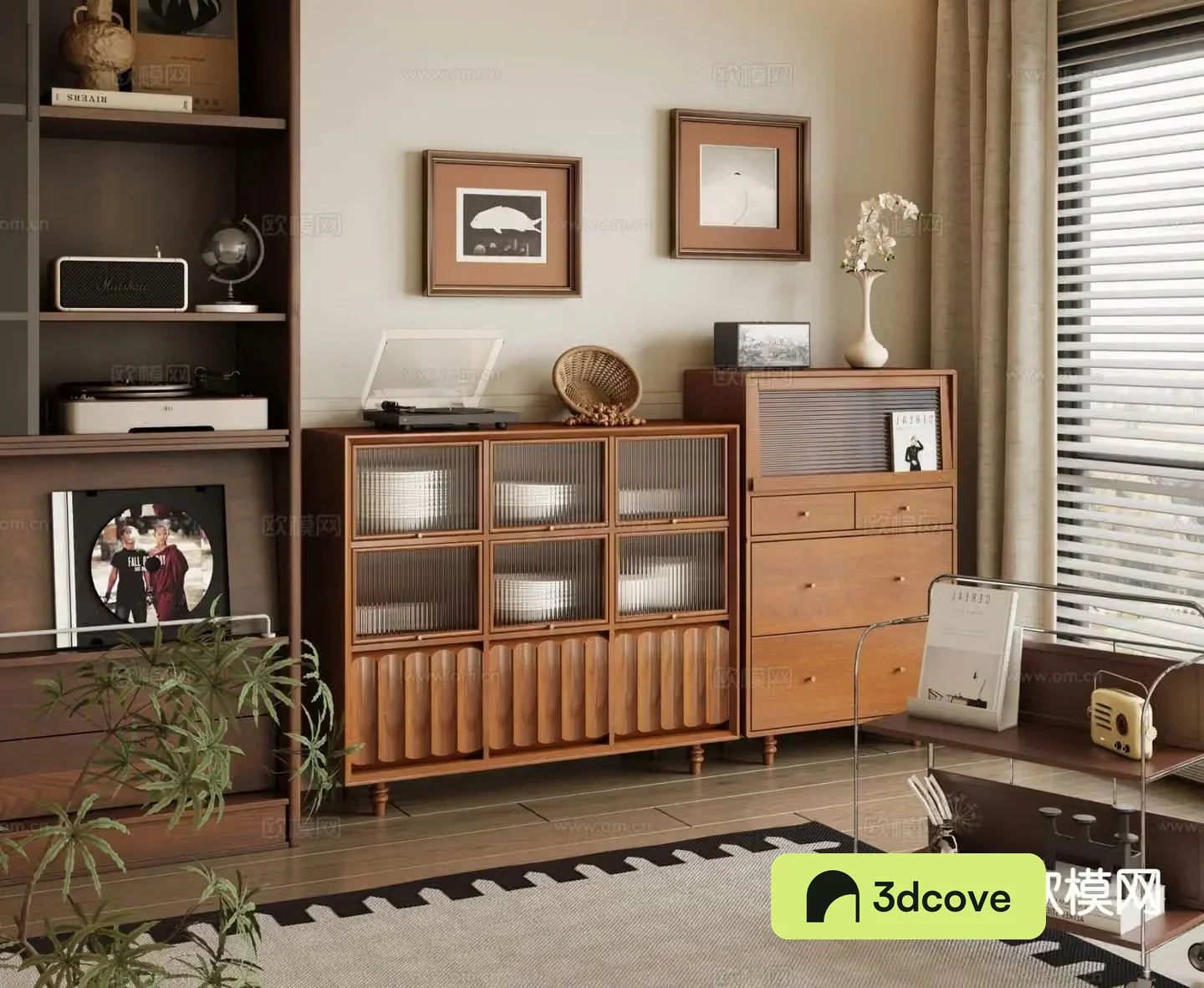 Medieval style sideboard