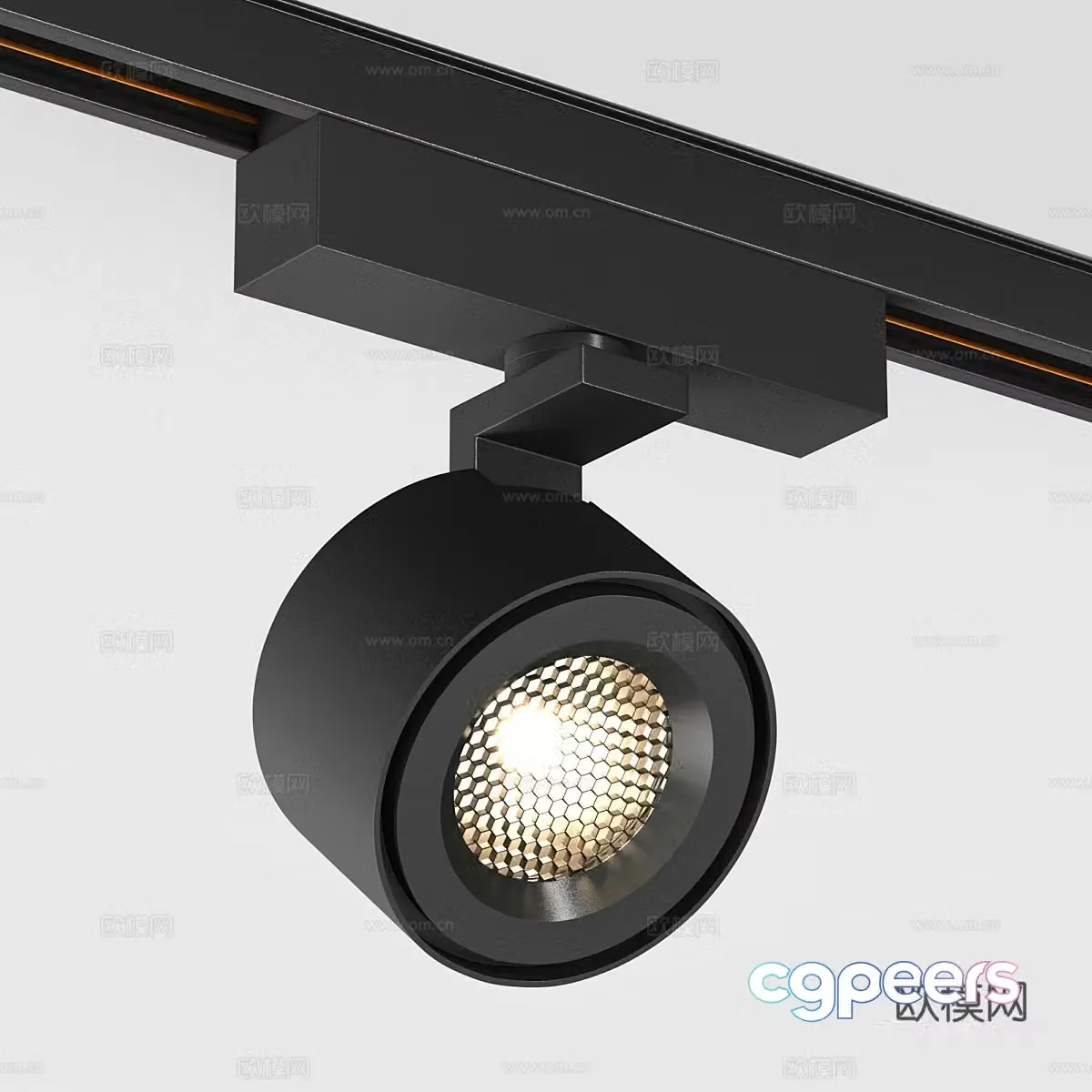 Modern simple exhibition spotlights Exhibition downlights Black exhibition spotlights 3D model