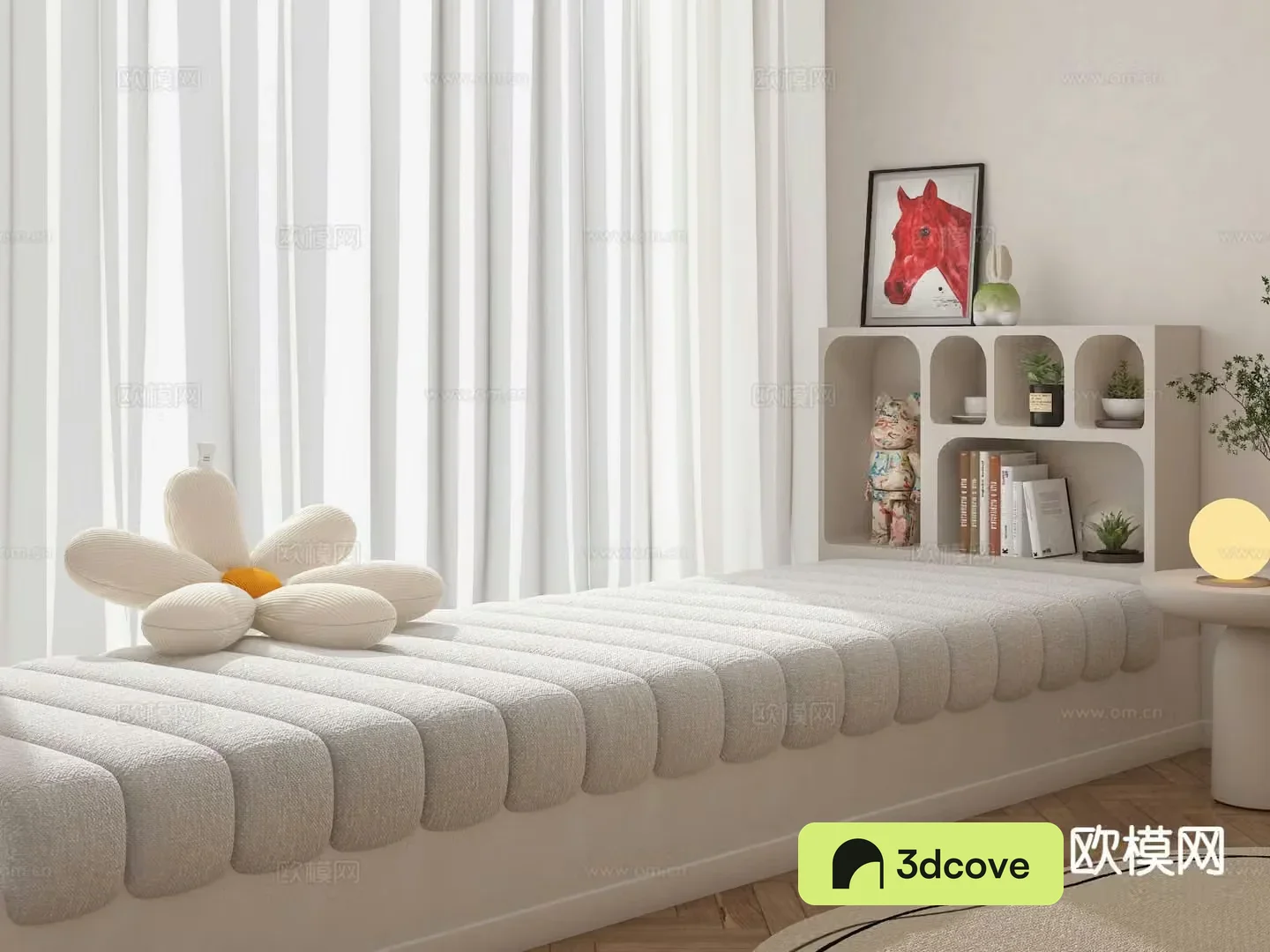 Modern bay window mat