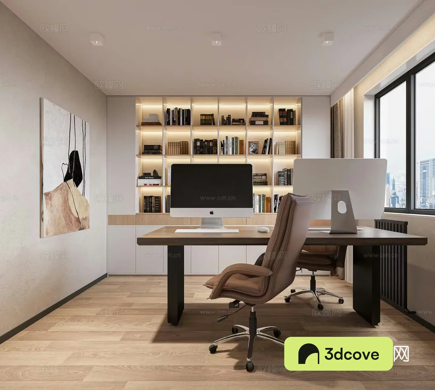 Modern study room