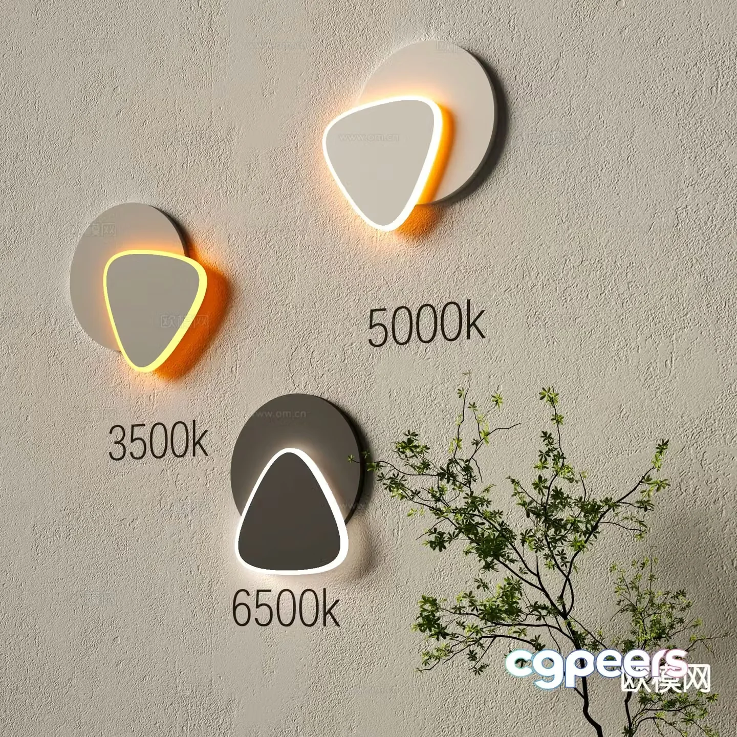 Modern wall lamp personalized wall lamp creative wall lamp 3D model