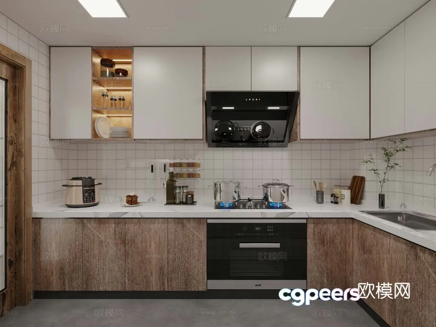 Nordic kitchen 3d model