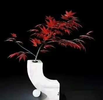 A White Vase With A Plant 3D Model – 10070 – VRAY Render