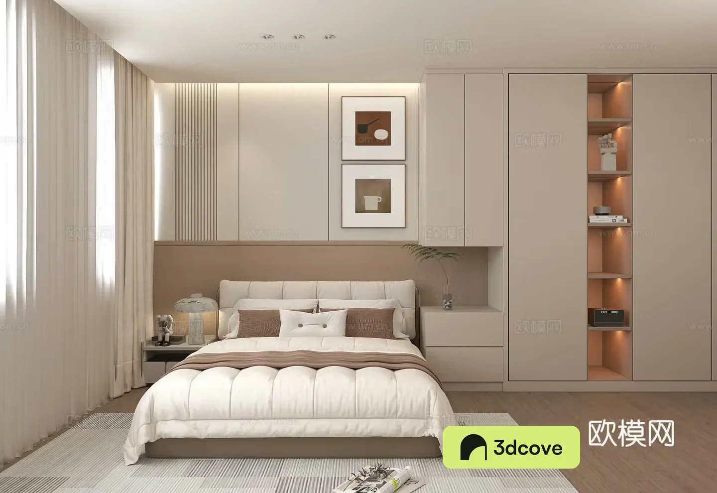 Creamy Bedroom Home Decor