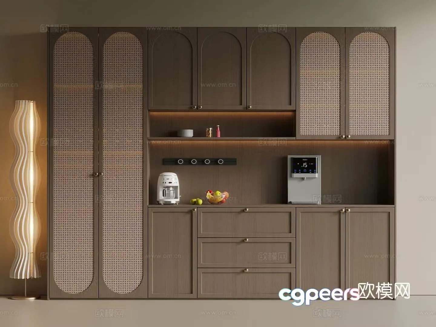Middle Italian wine cabinet wine cabinet sideboard shoe cabinet sideboard tea cabinet sideboard 3D model
