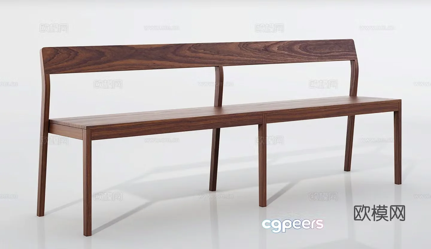 Modern public chair Public chair Station chair 3d model