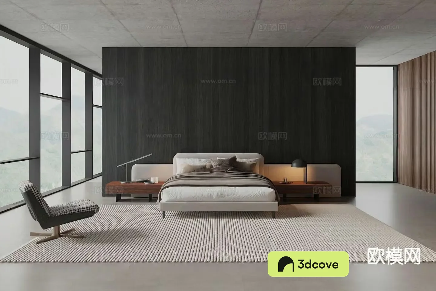 Modern double bed