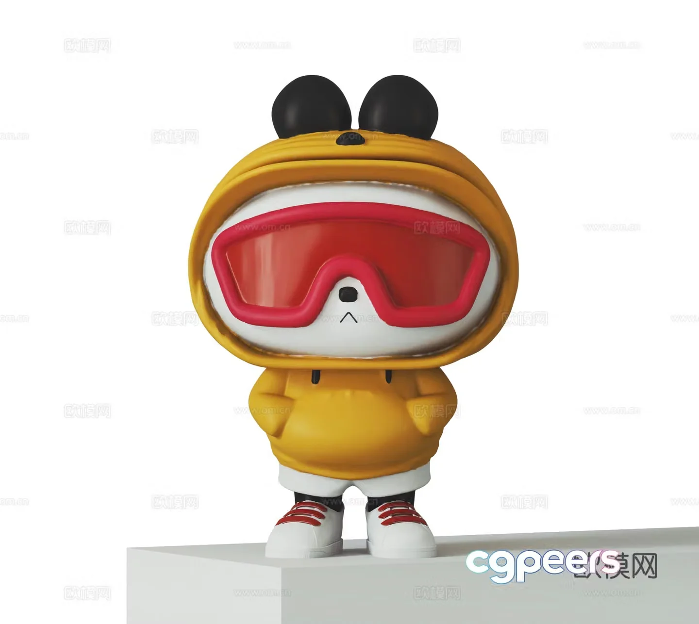 Trendy toy doll 3d model