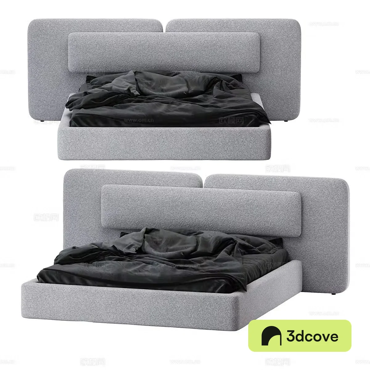 Modern simple double bed