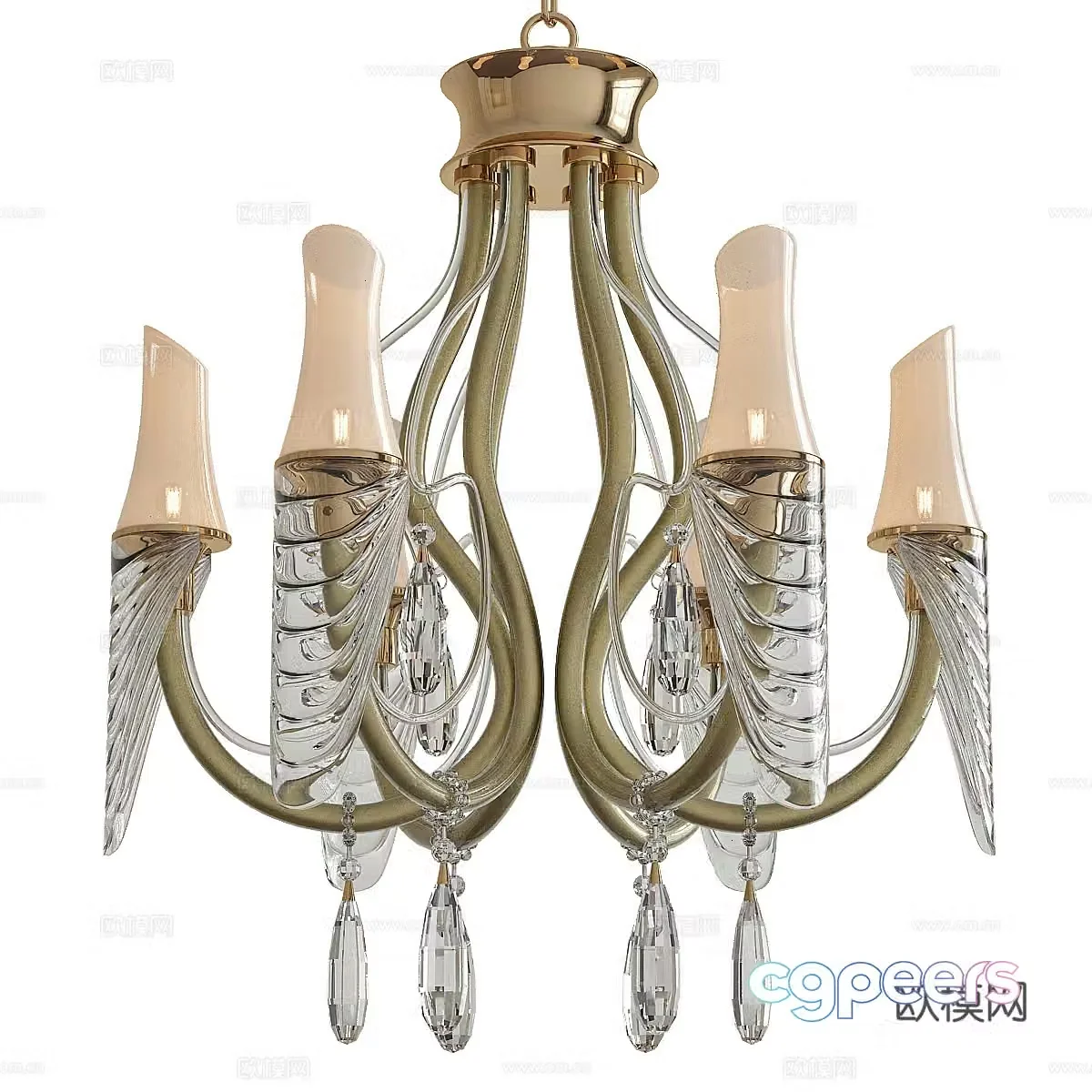 Decorative chandeliers retro chandeliers classical chandeliers restaurant chandeliers bar chandeliers bedroom chandeliers 3D model