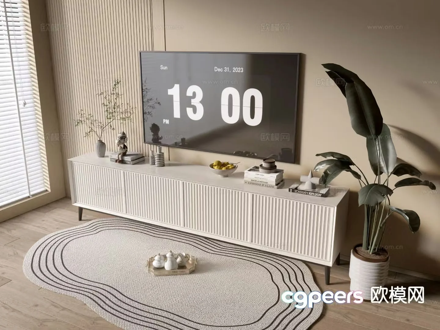 Modern TV cabinet 3d model