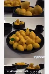 A Bowl Of Lemons 3D Model – 17036 – VRAY Render