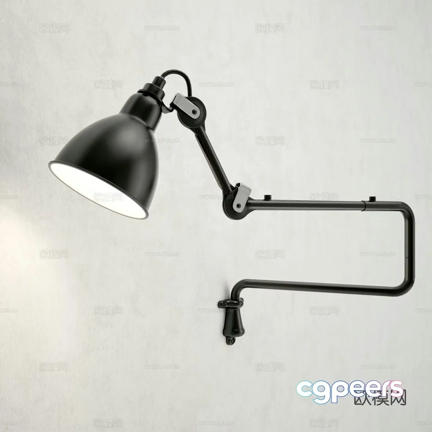 Nordic wall lamp artistic wall lamp 3d model