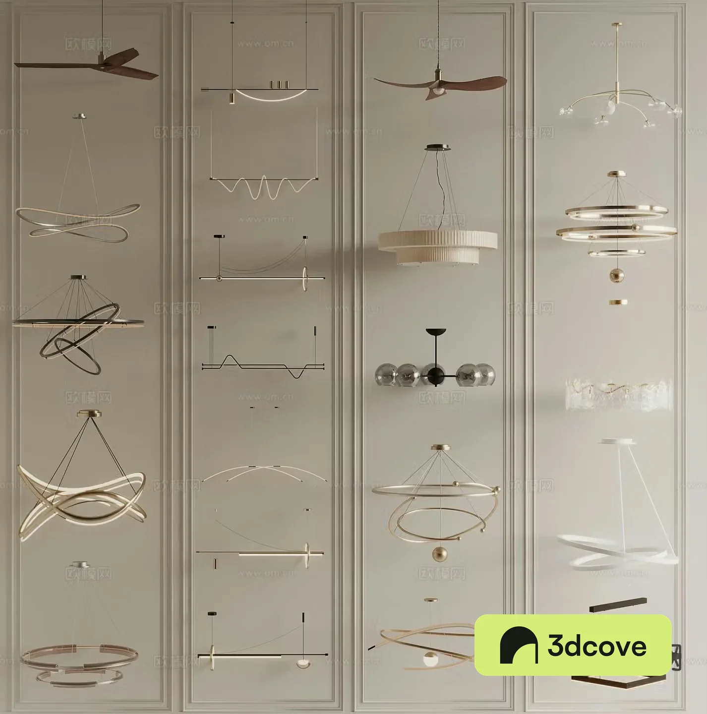 Modern chandelier multi-head chandelier artistic lamp