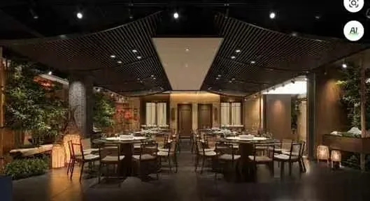 Modern Restaurant Interior 3D Model – 7200 – VRAY Render
