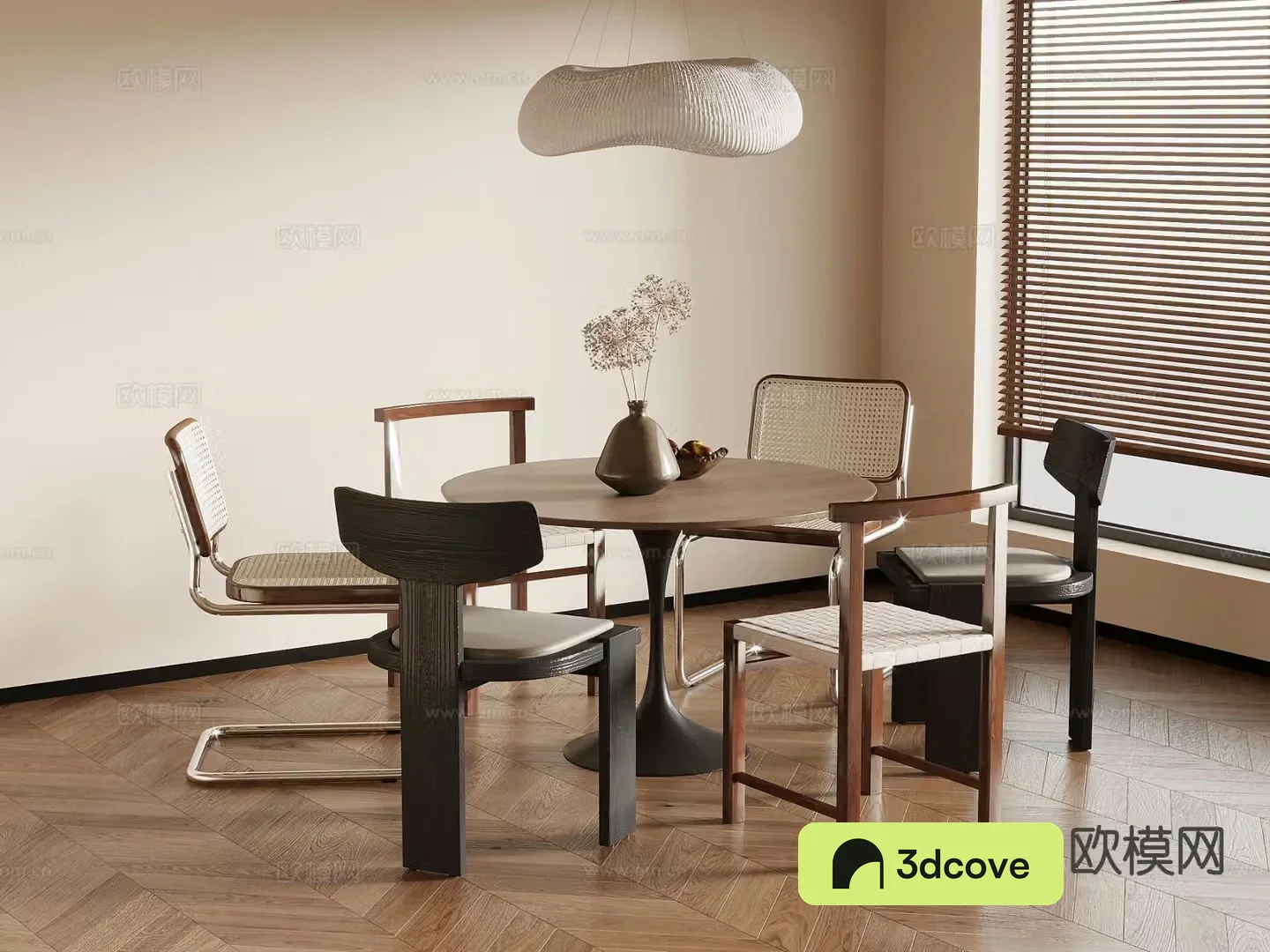 Medieval style dining table and chairs