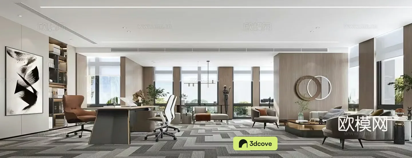 Modern Manager Office Chairman Office Boss Office President Office